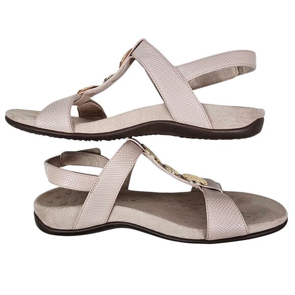Vionic Farra Lizard Women's Sandals Pale Pink Size 9. 5 - Picture 6 of 9